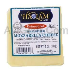 Haolam Reduced Fat Sliced Natural Mozzarella Cheese 6 oz:  