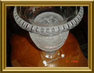 ANTIQUE STUNNING MINT Lalique Crystal Versailles Vase  