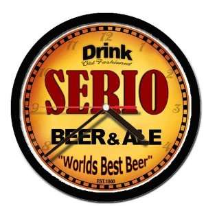  SERIO beer and ale cerveza wall clock 