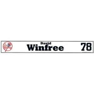  David Winfree #78 2010 Yankees Spring Training Game Used 