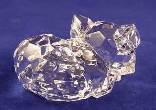 Icy Craft Acrylic Crystal Like Cat / Kitten Lying  