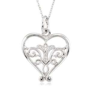  Pure in Heart Sterling Silver Necklace: Jewelry