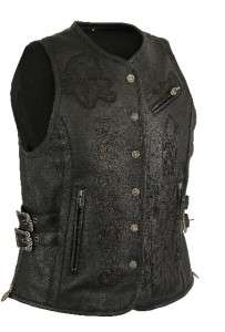 NEW ED HARDY LADIES  DO OR DIE SNAP FRONT VEST SMALL  