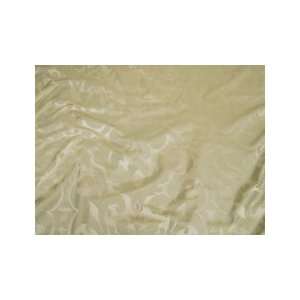   Lustrous Soft Green & Cream High End Silk Fabric