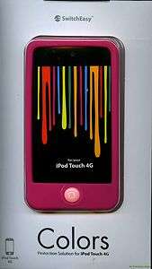   Colors Case for iPod Touch 4   Fuchsia Includes screen guards cloth