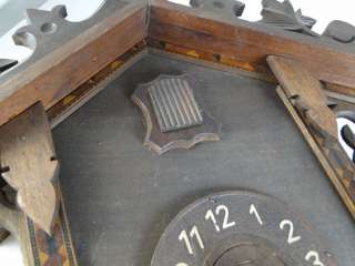 Antique American Cuckoo Clock Railroad Track German Vtg  