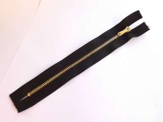   Solid Gold Zipper Vintage Couture Haute Designer High Fashion  