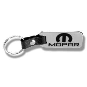  Mopar Key Chain (Chrome with Leather Strap): Automotive