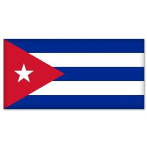  Cuba Cuban National Flag car bumper sticker 5 x 4 