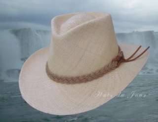 Scala Panama Outback Stlye Straw Hat   Natural  