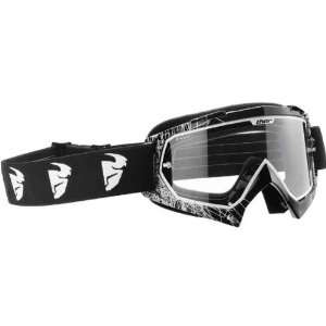  THOR ENEMY GOGGLE WHITE SCRIBBLE ADULT: Automotive