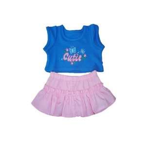  Blue and Pink Cutie Outfit Teddy Bear Clothes Fit 14   18 