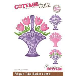    Filigree Tulip Basket // Cottage Cutz Arts, Crafts & Sewing