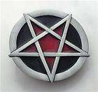 inverted pentagram belt buckle satan black metal lavey $ 12 34 5 % off 