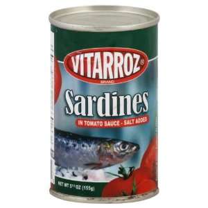 Vitarr oz, Sardine In Tomato Sce, 5.5 OZ Grocery & Gourmet Food