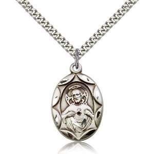  Sterling Silver Scapular Pendant Jewelry