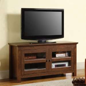    Walker Edison 44 Inch Full Door Wood TV Console: Home & Kitchen