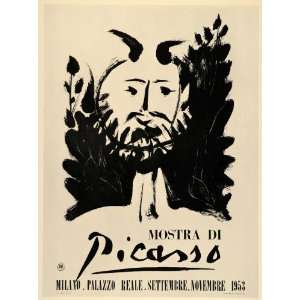  1971 Print Picasso Faun Satyr Milan Palazzo Reale 1953 