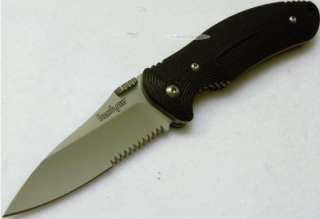 Kershaw Black Nerve G 10 Linerlock Folding Hunting Pocket Knife  