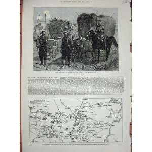  War 1877 Russian Army Plevna Map Bulgaria Turkish Plan 