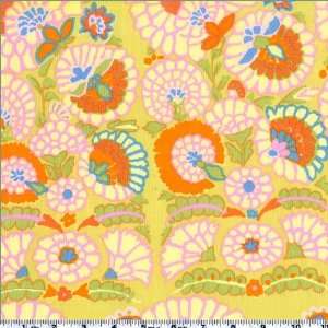  45 Wide Kaffe Fassett Henna Yellow Fabric By The Yard kaffe 