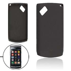   Black Smooth Soft Plastic Case Cover for Samsung S8530: Electronics