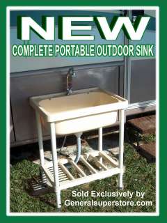 Portable Outdoor Sink Garden Camp Kitchen Camping RV  