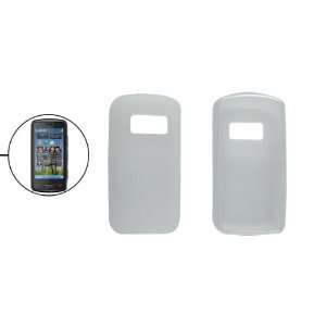    Gino Clear White Case Phone Cover for Nokia C6 01 Electronics