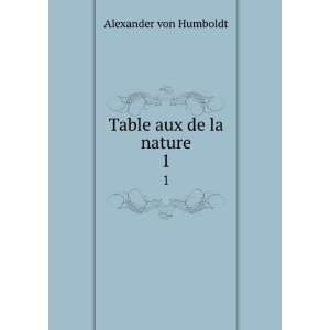  Table aux de la nature. 1 Alexander von Humboldt Books