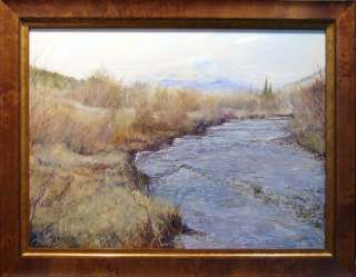 Dave Iles Trant Creek on Canvas Hand Signed NR L@@K Original 