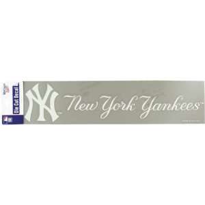  New York Yankees   Logo Cut Out Bumper Sticker MLB Pro 
