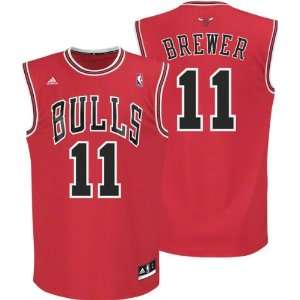  Ronnie Brewer Jersey adidas Red Replica #11 Chicago Bulls 