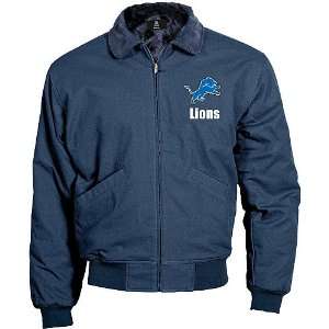  Reebok Detroit Lions Saginaw Heavy Duty Jacket: Sports 