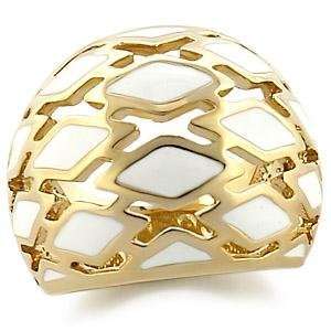  Brass Gold Plated Ring   Size 5 10, 9: Jewelry