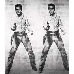 Andy Warhol 37.5W by 43H  Elvis, 1963 (double Elvis) CANVAS Edge 