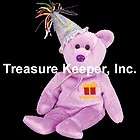 February 2003 the Birthday Bear Ty Beanie Baby