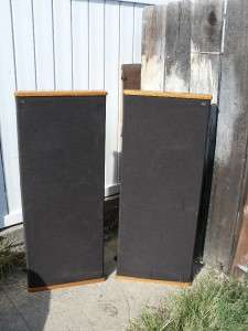 DCM TIME FRAME TF 500 SPEAKERS With OAK CAPS ~ Matching Pair  