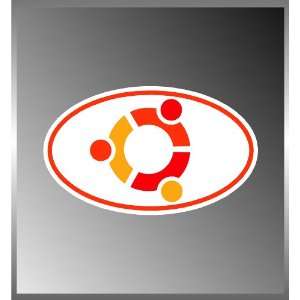 Ubuntu Linux Logo Vinyl Euro Decal Bumper Sticker 3x 5 
