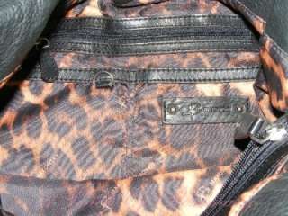 Makowsky Roxbury Leather Tote Handbag Purse Black  