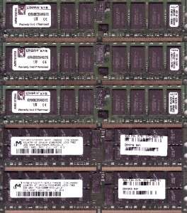 Assorted Memory 2GB DDR2 ECC REG Memory/RAM (10 Sticks)  