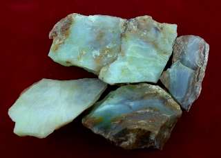 165 Grams Peruvian Blue Opal Rough Gem Stone Gemstone  