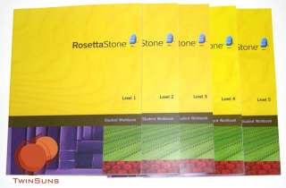 ROSETTA STONE WORKBOOKS HOMESCHOOL US ENGLISH 1 2 3 4 5  