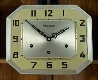 Antique French Vedette Westminster chime wall clock at 1920/1930 