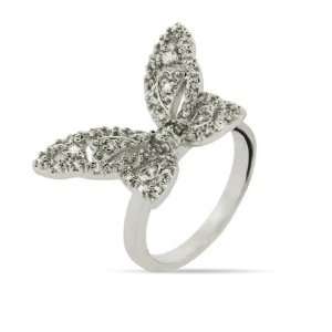  Delicate Heart Wing Butterfly Ring Size 8 (Sizes 5 6 7 8 9 