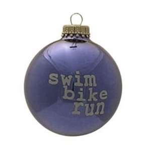  Swim Bike Run Christmas Ornament