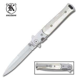  Gang Buster Pearl Handle Pocket Knife: Sports & Outdoors