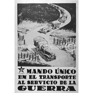  Mando Unico Bardasano Spanish Civil War Vintage CANVAS 