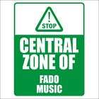 PARKING SIGN White STOP CENTRAL ZONE OF FADO