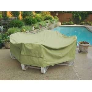  Round Patio Table / Chair Covers : 82 x 25 Sage Green 