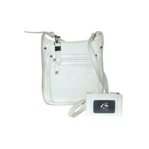   Handbags by Buxton 10HB020.OW Cross Body  White: Office Products